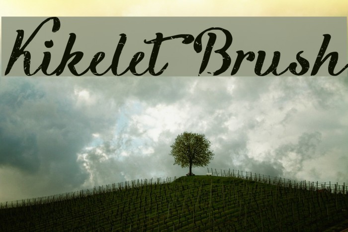 Kikelet Brush Font examples