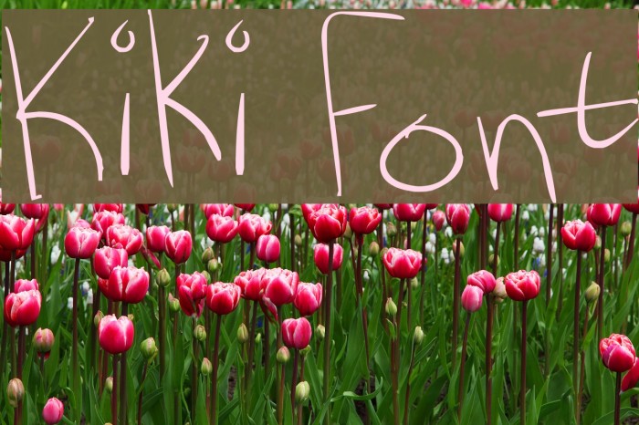 Kiki Font examples