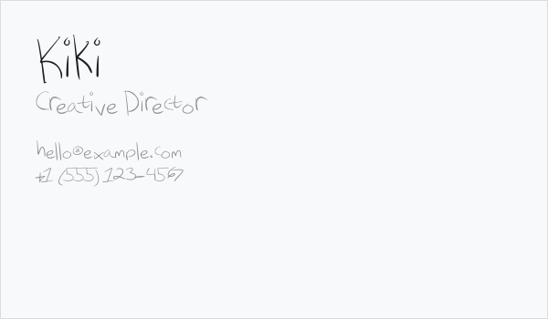 Kiki Business Card
