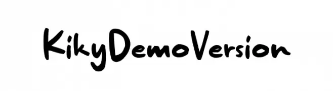 Kikyö Demo Version  नि: शुल्क फ़ॉन्ट्स डाउनलोड