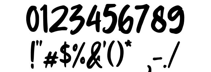 Kikyö Demo Version Font OTHER CHARS