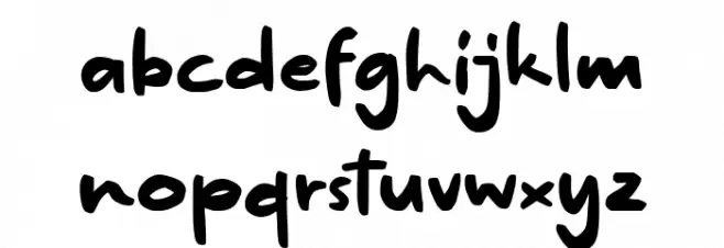 Kikyö Demo Version फ़ॉन्ट लोअरकेस