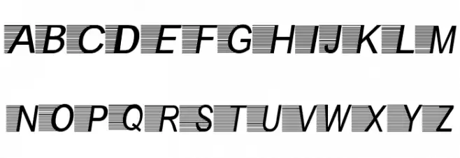 Kilat-Flash 字体 大写