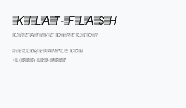 Kilat-Flash Business Card