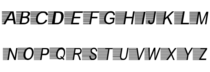 Kilat-Flash Font LOWERCASE