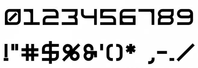 Kilby Bold Font OTHER CHARS