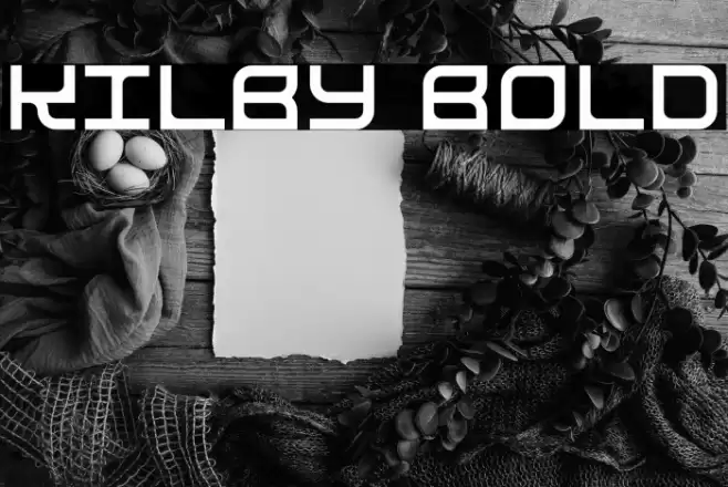 Kilby Bold Font examples