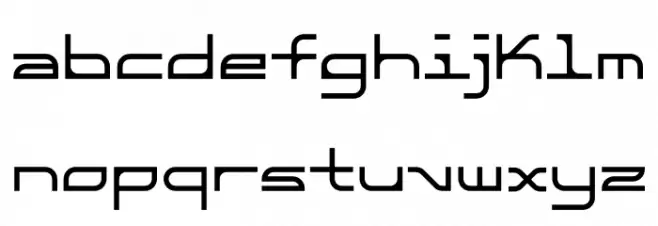 Kilby Font LOWERCASE