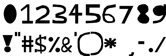 Kilimanjaro One Font OTHER CHARS