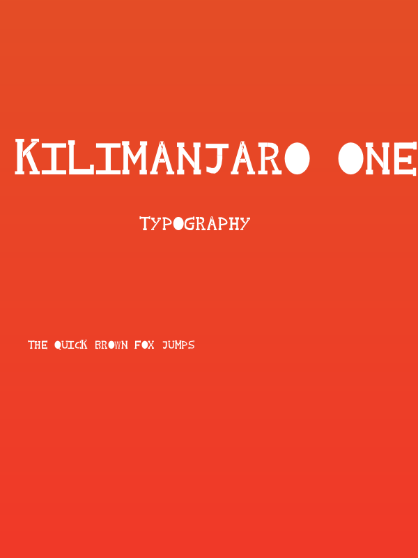Kilimanjaro One Poster