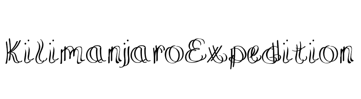 KilimanjaroExpedition  Free Fonts Download