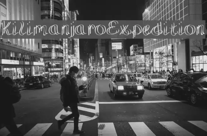 KilimanjaroExpedition Font examples
