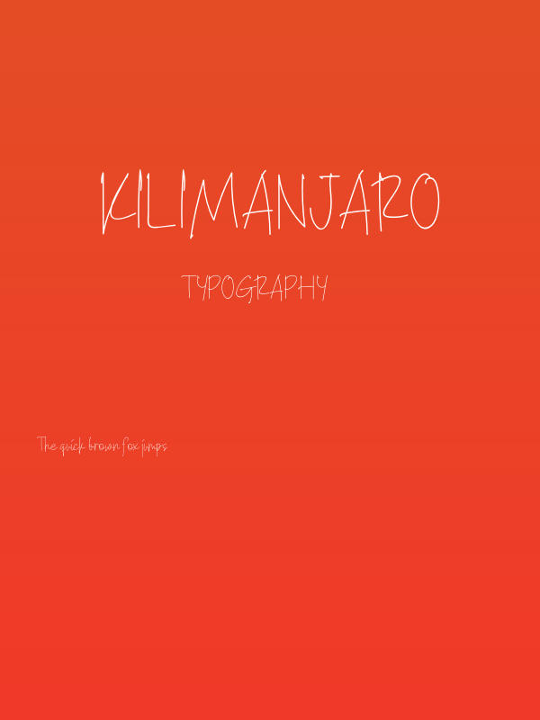 Kilimanjaro Poster