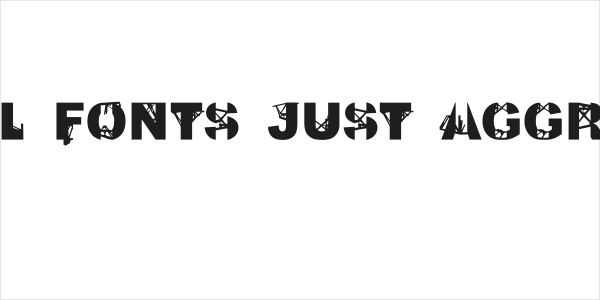 Kill All Fonts Just Aggression Logo