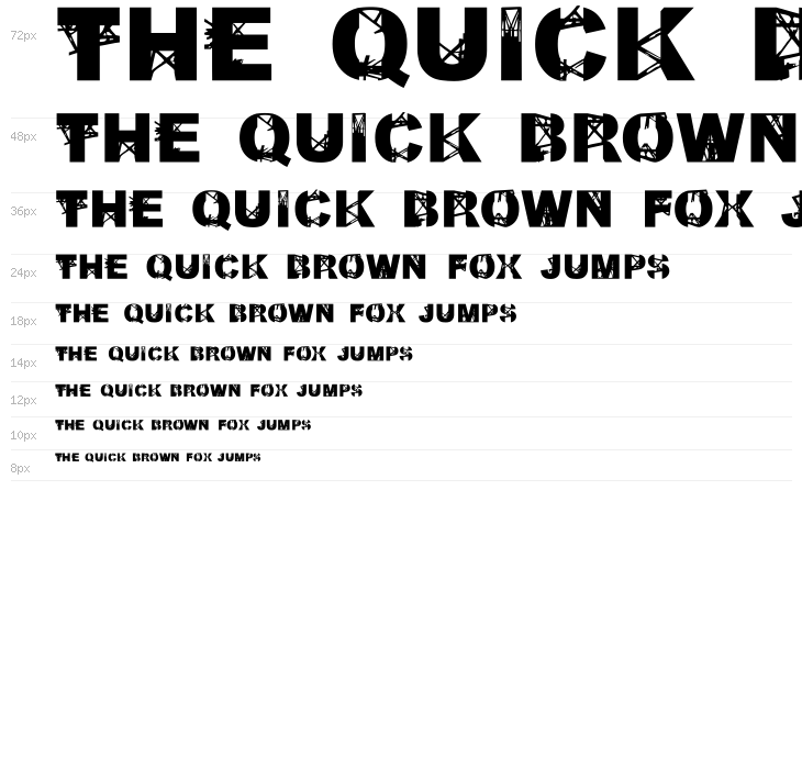 Kill All Fonts Just Aggression Waterfall