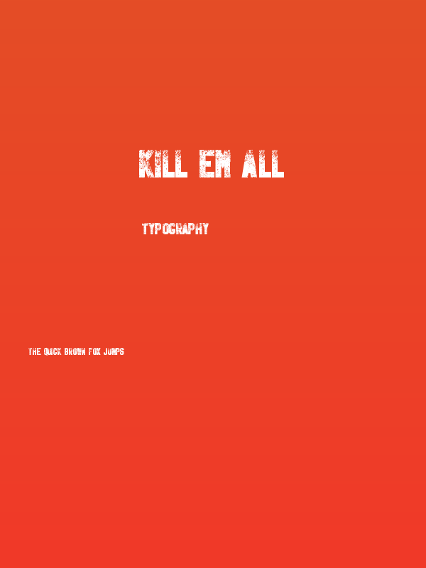 Kill Em All Poster