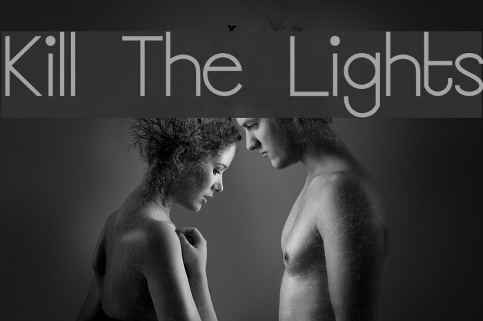 Kill The Lights Font examples