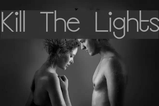Kill The Lights Font examples