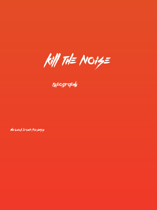 Kill The Noise Poster