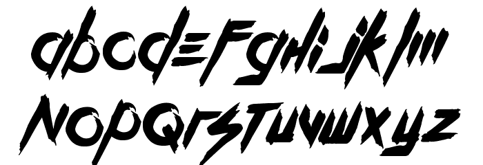 Kill The Noise Font LOWERCASE