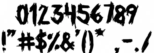 Kill Yourself! フォント その他の文字