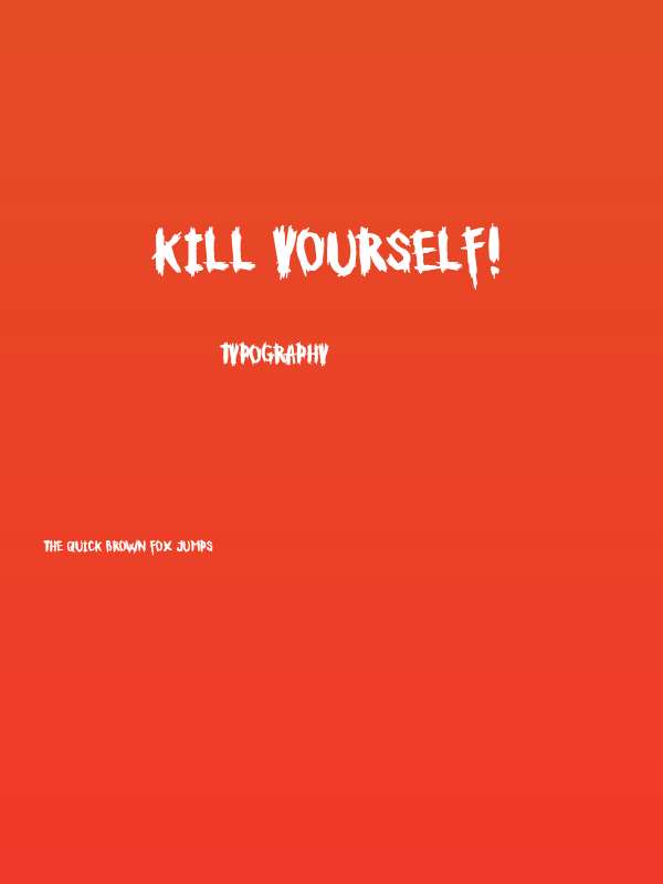 Kill Yourself! Poster