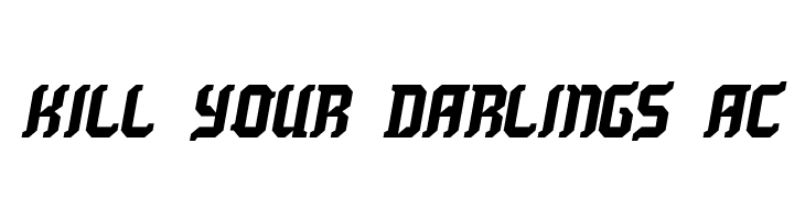 Kill your darlings AC  Free Fonts Download