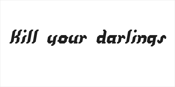 Kill your darlings Logo