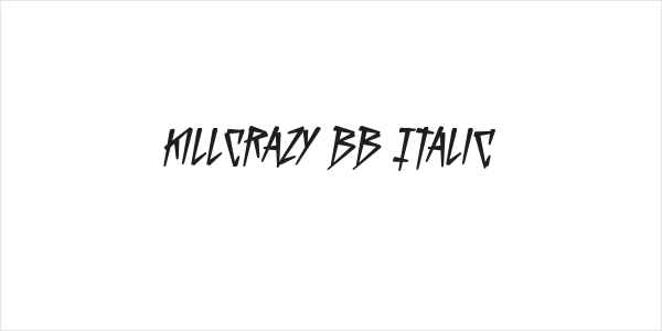 KillCrazy BB Italic Logo