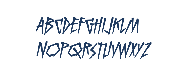 KillCrazy BB Italic Lowercase