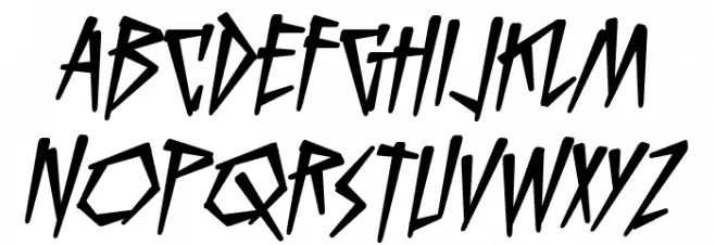 KillCrazy BB Italic Fuentes MINÚSCULAS