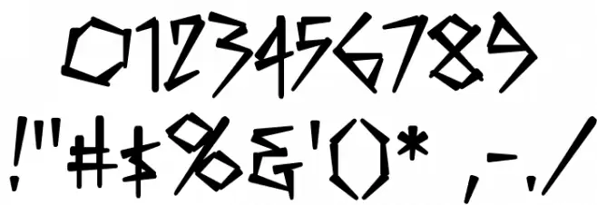 KillCrazy BB Font OTHER CHARS