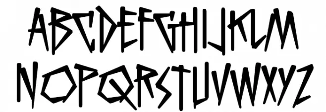 KillCrazy BB Font LOWERCASE