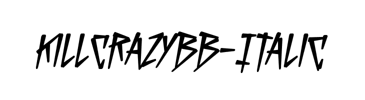 KillCrazyBB-Italic Font