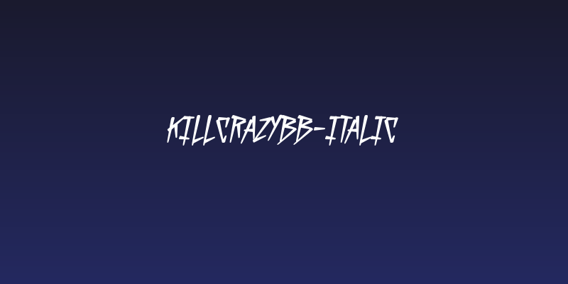 KillCrazyBB-Italic Social Header