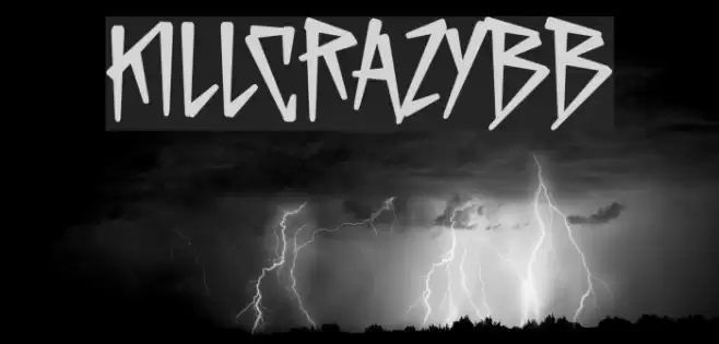 KillCrazyBB Font examples