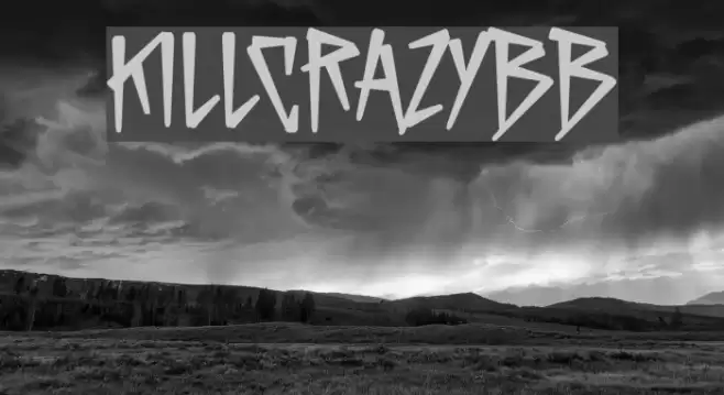 KillCrazyBB Font examples