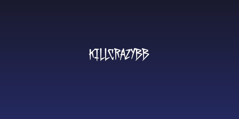KillCrazyBB Social Header