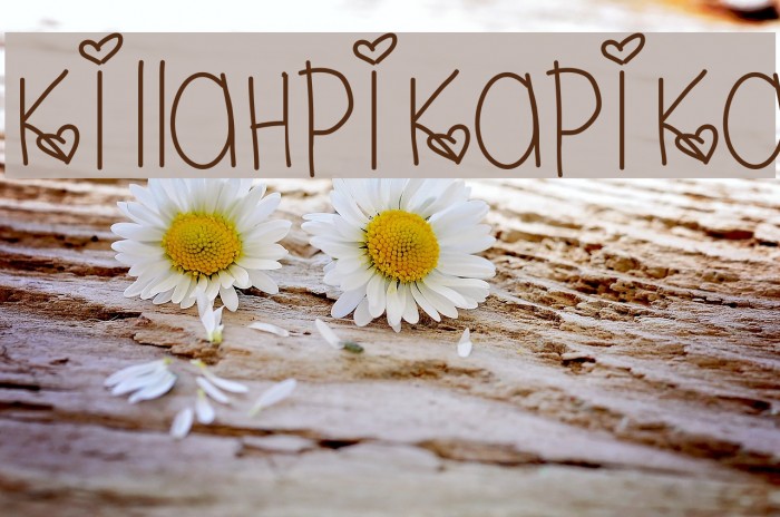KillahPikaPika Font examples