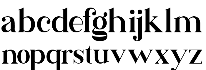 Killega Font LOWERCASE