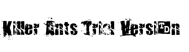 Killer Ants Trial Version Font