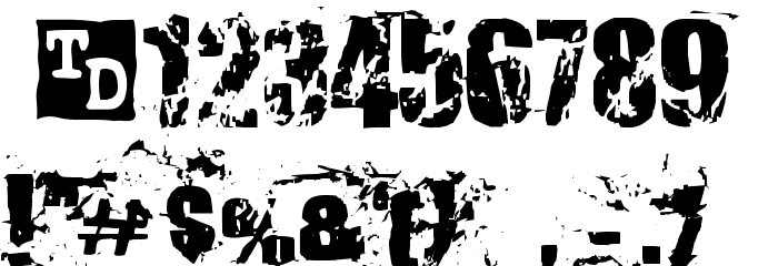 Killer Ants Trial Version フォント その他の文字