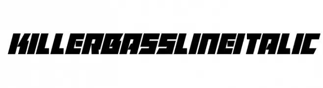 Killer Bassline Italic  Fuentes Gratis Descargar