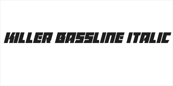 Killer Bassline Italic Logo