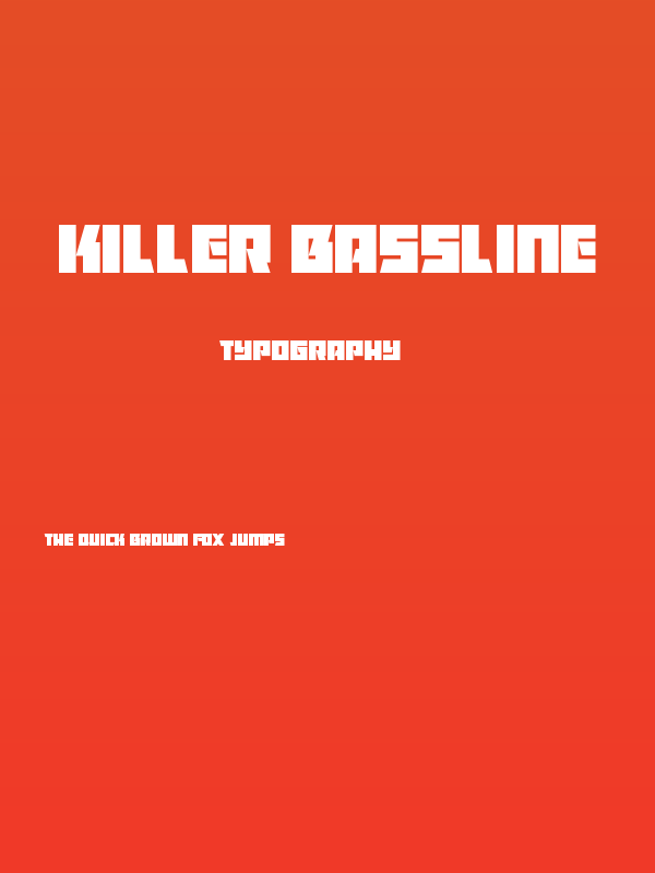 Killer Bassline Poster
