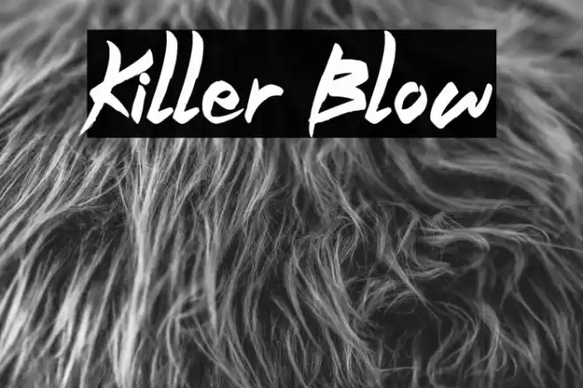 Killer Blow Fonte examples