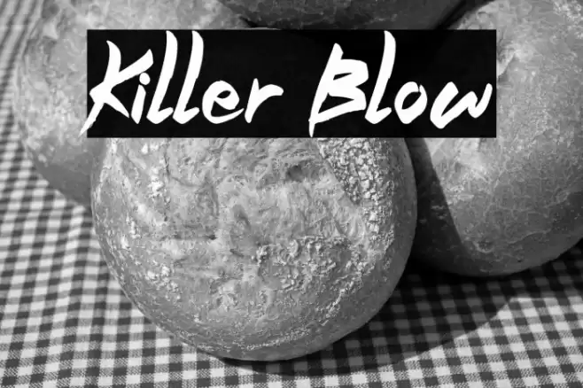 Killer Blow Fonte examples