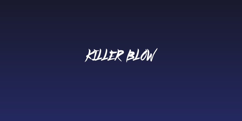 Killer Blow Social Header
