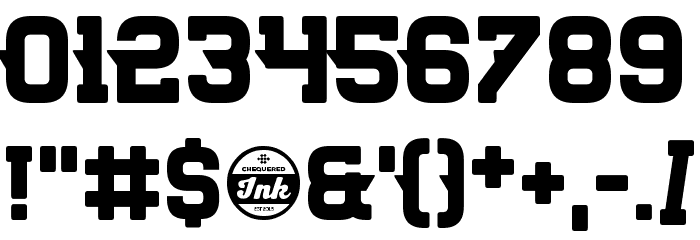 Killer College Font OTHER CHARS