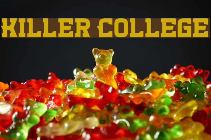 Killer College Font examples